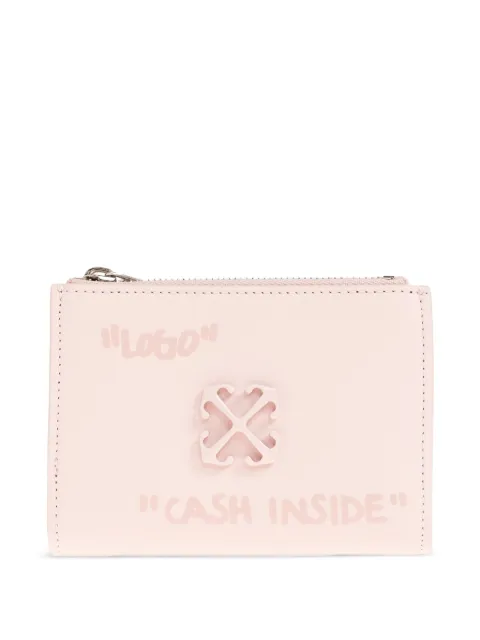 Off-White Jitney Quote zip wallet