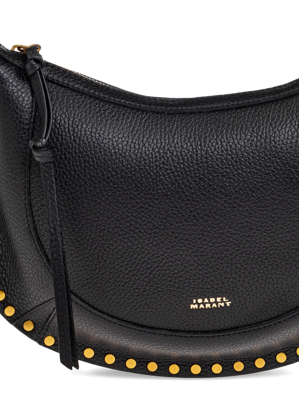 ISABEL MARANT Oskan Moon leren shopper met studs Zwart