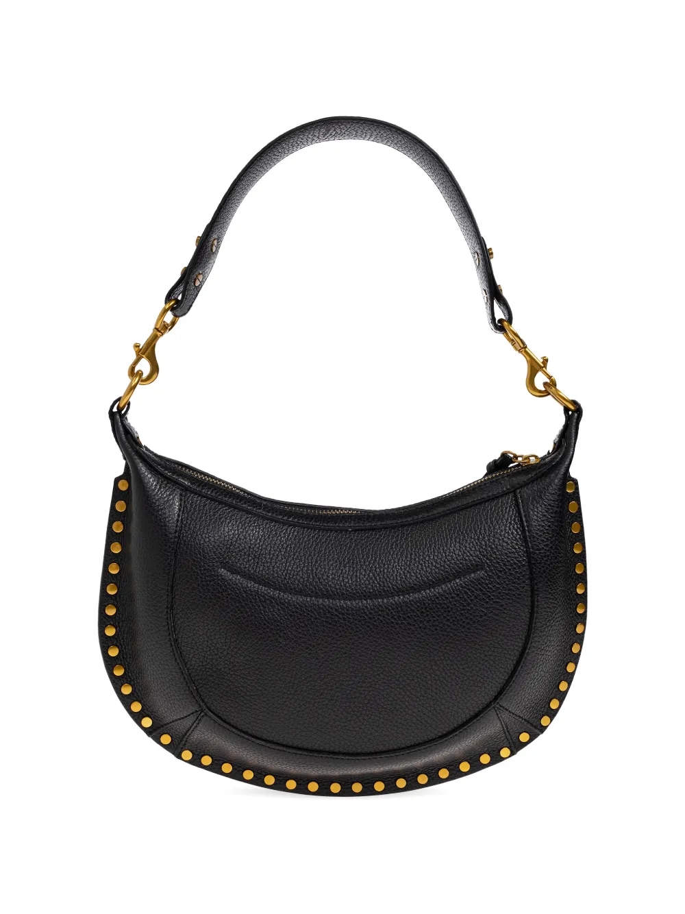 ISABEL MARANT Oskan Moon leren shopper met studs Zwart