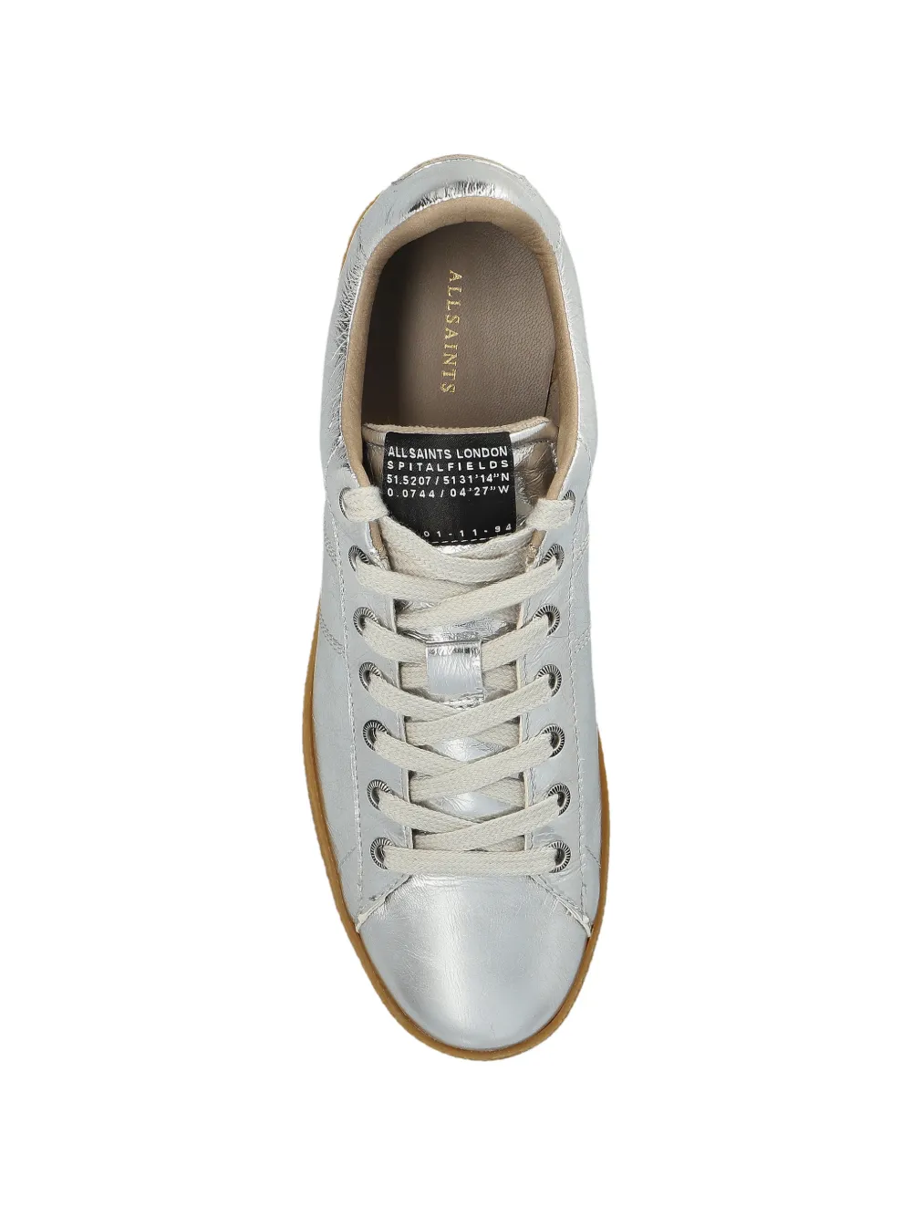 AllSaints Leon low-top sneakers Zilver