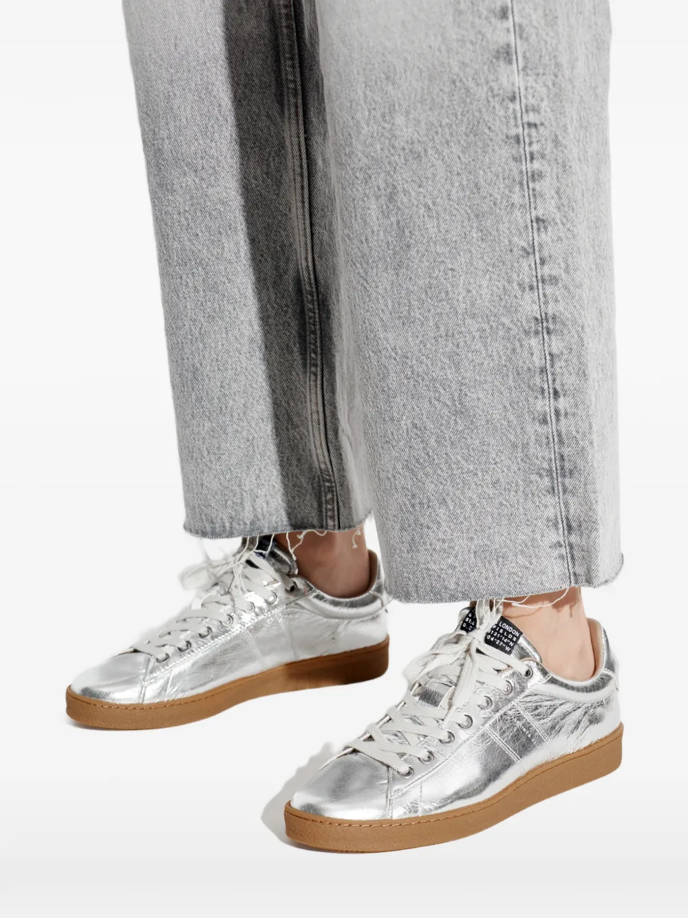 AllSaints Leon low-top sneakers Zilver