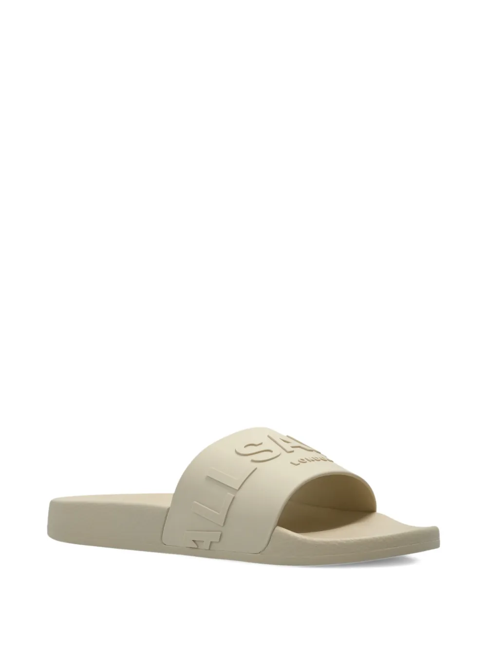 AllSaints Biggy slippers met logo Wit