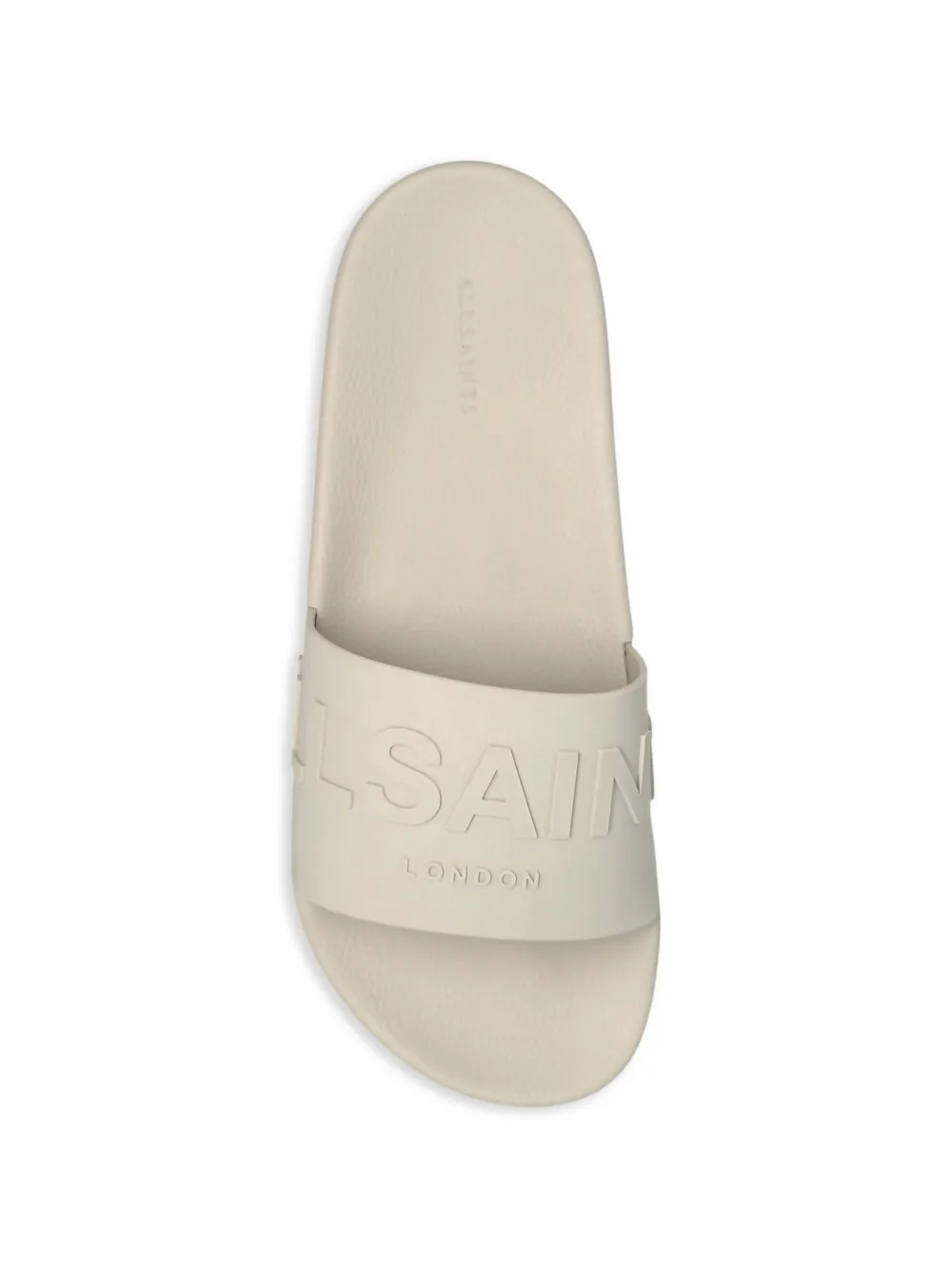 AllSaints Biggy slippers met logo Wit