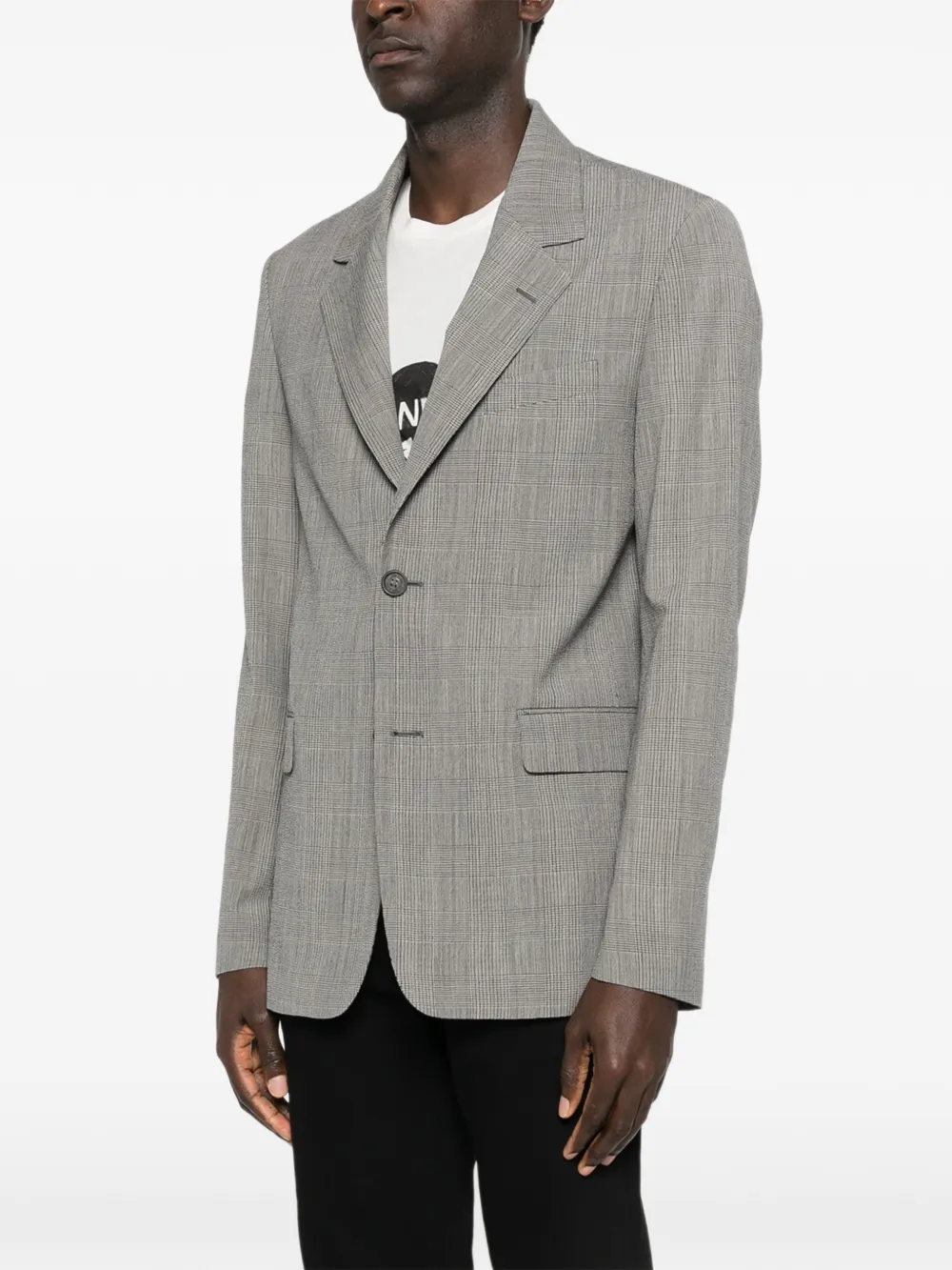  Golden Goose Two-button Check Blazer - Grey 