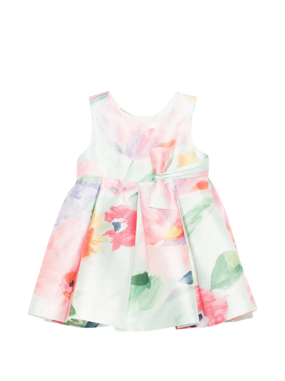 Abel & Lula bow floral dress - Bianco