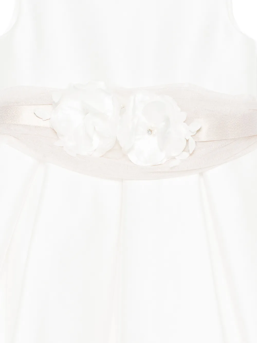  Abel & Lula Floral Belted Dress - White 