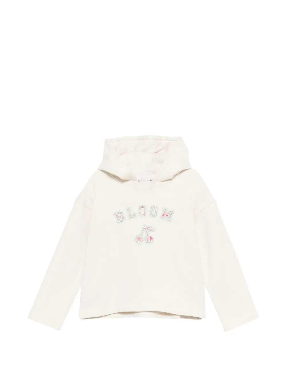 Bonpoint Carmine long-sleeve embroidered hoodie - Neutrals