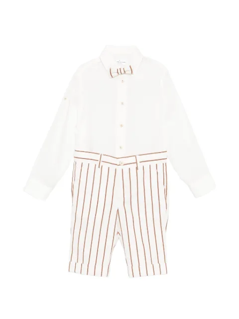 Colorichiari stribet jakkesæt med sløjfe (sæt med fire)