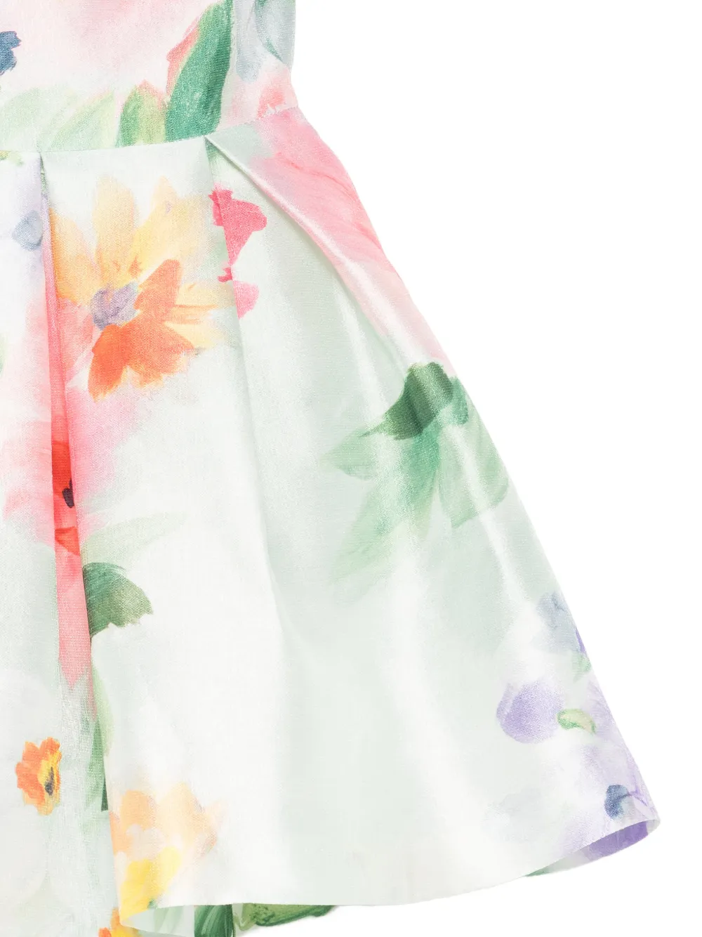  Abel & Lula One-shoulder Floral Dress - White 