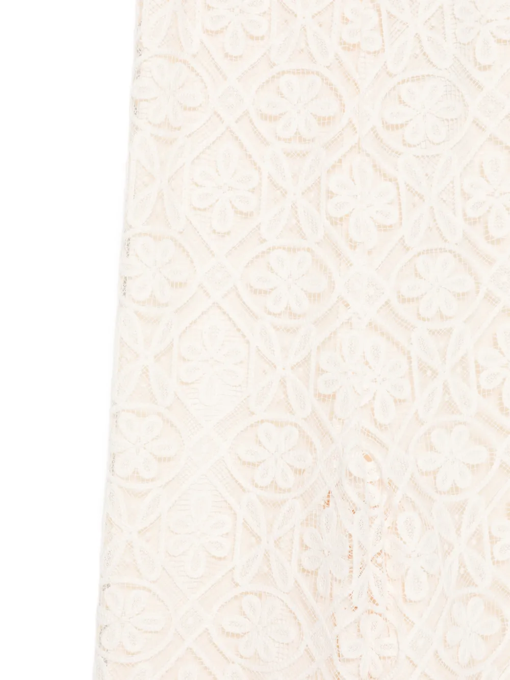  Abel & Lula Lace-detail Jumpsuit - Neutrals 