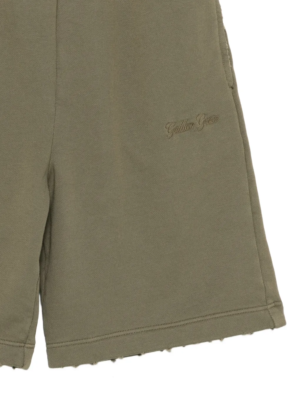 Golden Goose Kids Shorts met geborduurd logo Groen