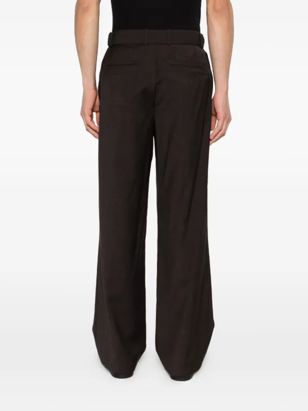 Kiko Kostadinov Gathered concealed-fastening Trousers | Grey