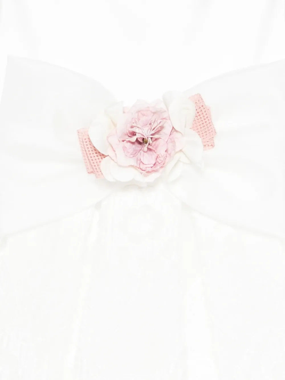 Colorichiari Jurk met bloemenpatch Wit