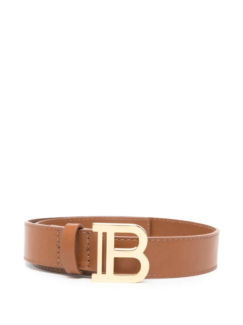 Balmain Kids B-buckle belt - Marrone