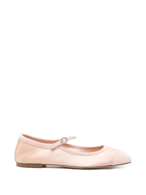 Aeyde cap-toe strap flat pumps