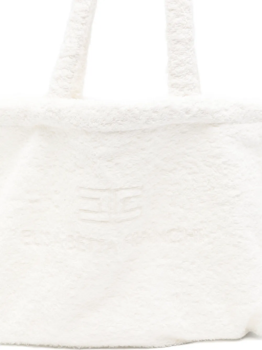  Elisabetta Franchi La Mia Bambina Embroidered-logo Shoulder Bag - Neutrals 