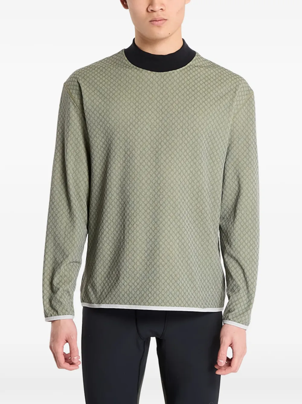  Ciele Mockneck Patterned Sweater - Green 