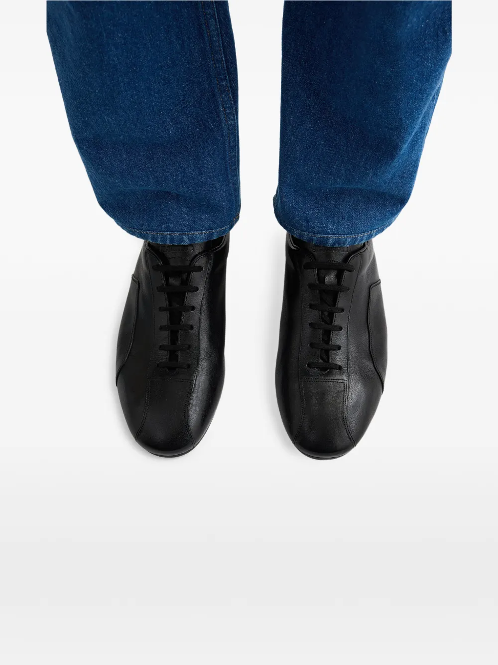 Jil Sander Leren Oxford schoenen Zwart