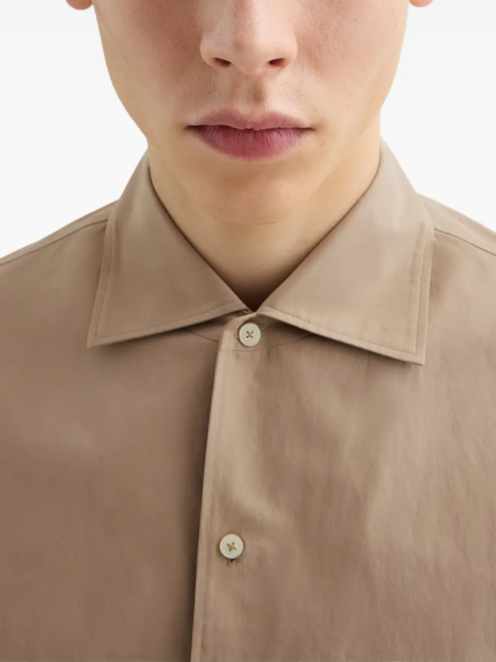 Jil Sander Overhemd met korte mouwen Beige