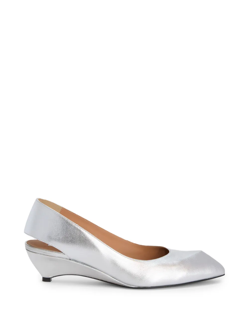 Jil Sander Pumps con cinturino posteriore - Argento