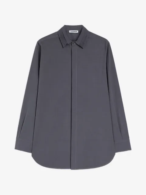 Jil Sander cotton shirt with multi-layered collar