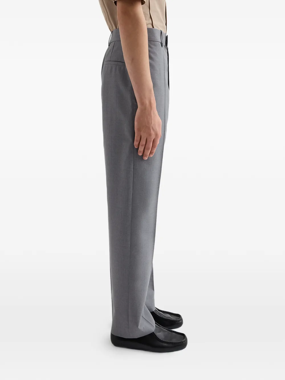 Jil Sander Broek van scheerwol Grijs
