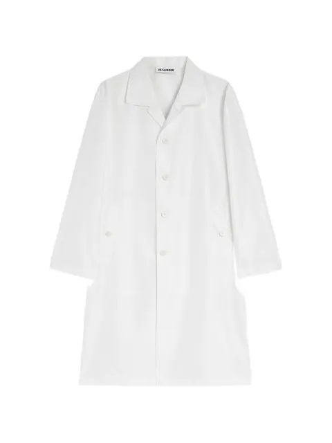 Jil Sander single-breasted button technical coat