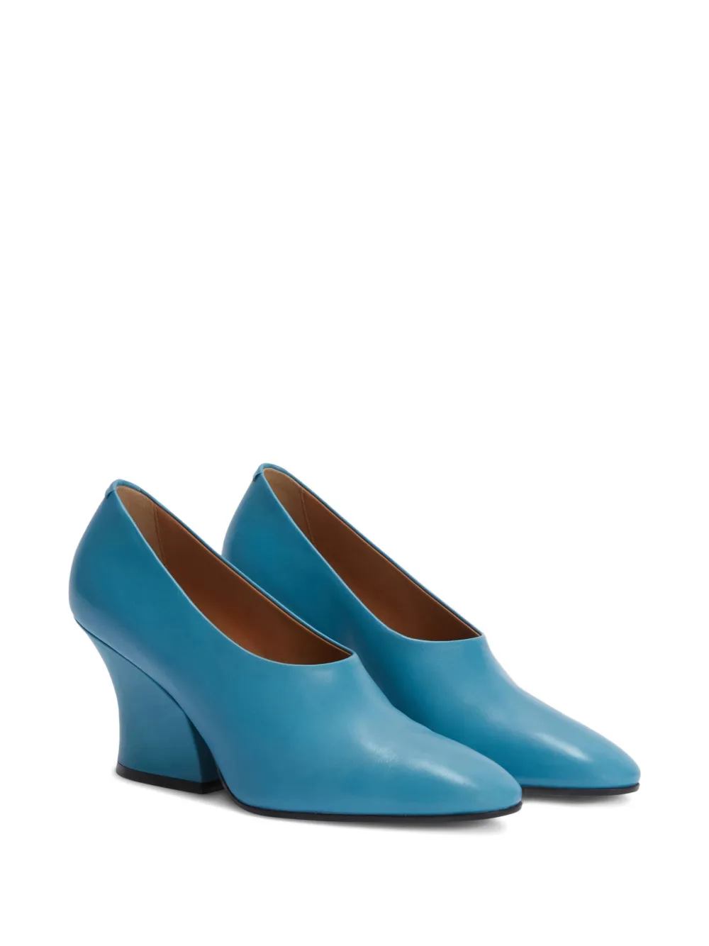 Jil Sander Leren pumps Blauw
