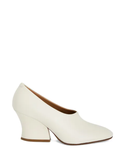 Jil Sander block-heel round-toe pumps