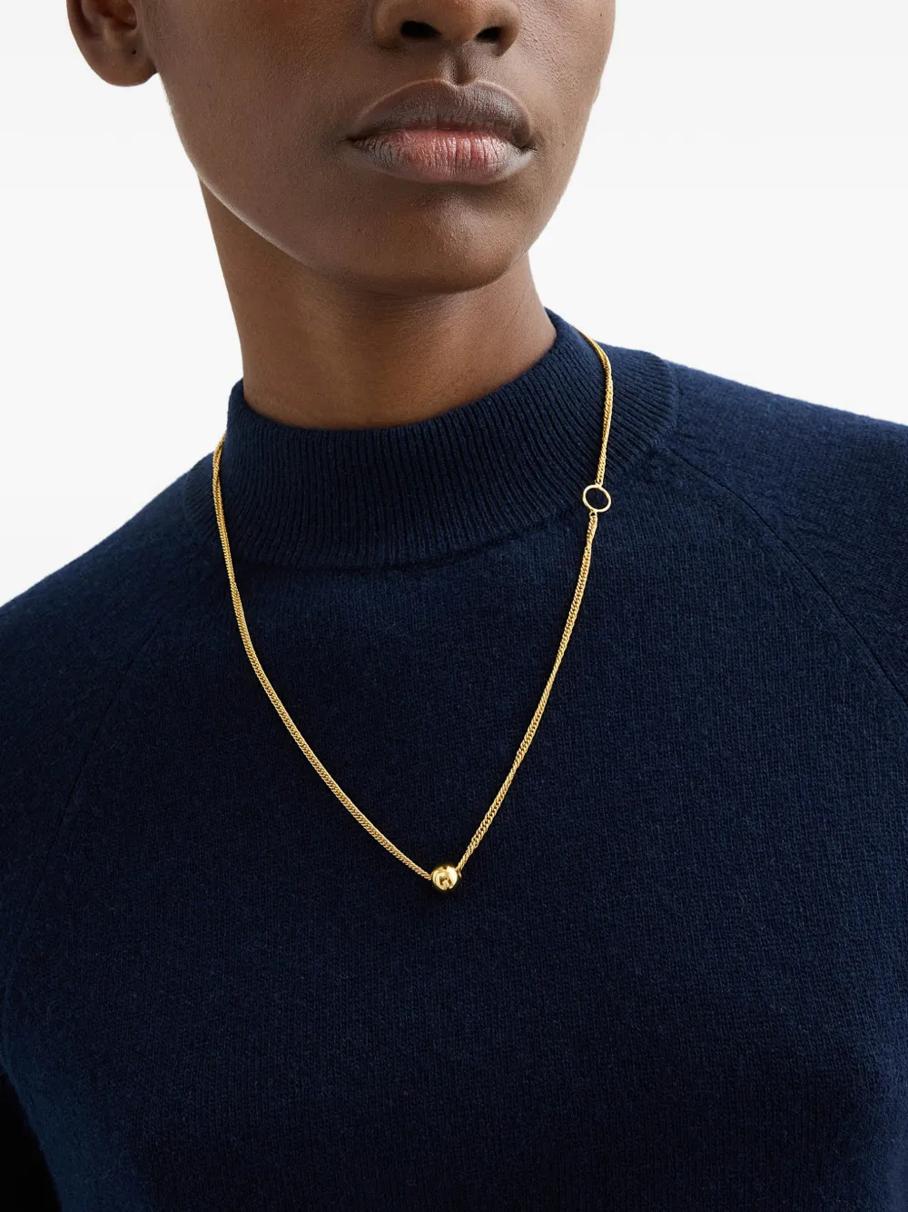  Jil Sander Sphere-pendant Necklace - Gold 