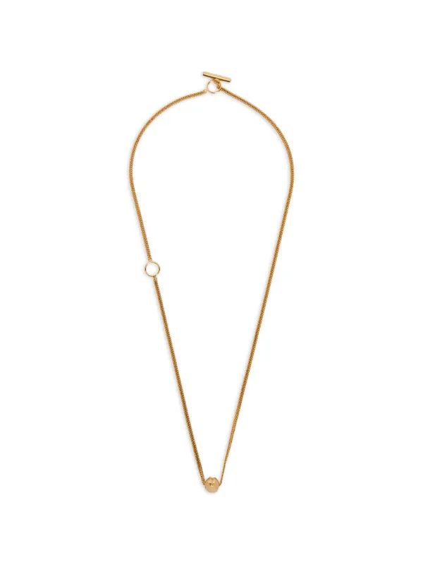 Jil Sander Sphere Necklace in Gold