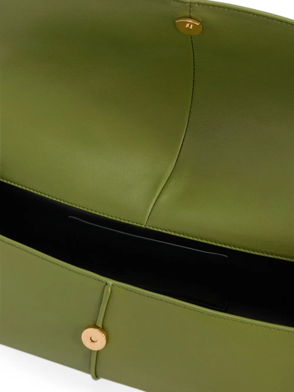 Jil Sander Linea レザーショルダーバッグ | グリーン | FARFETCH JP
