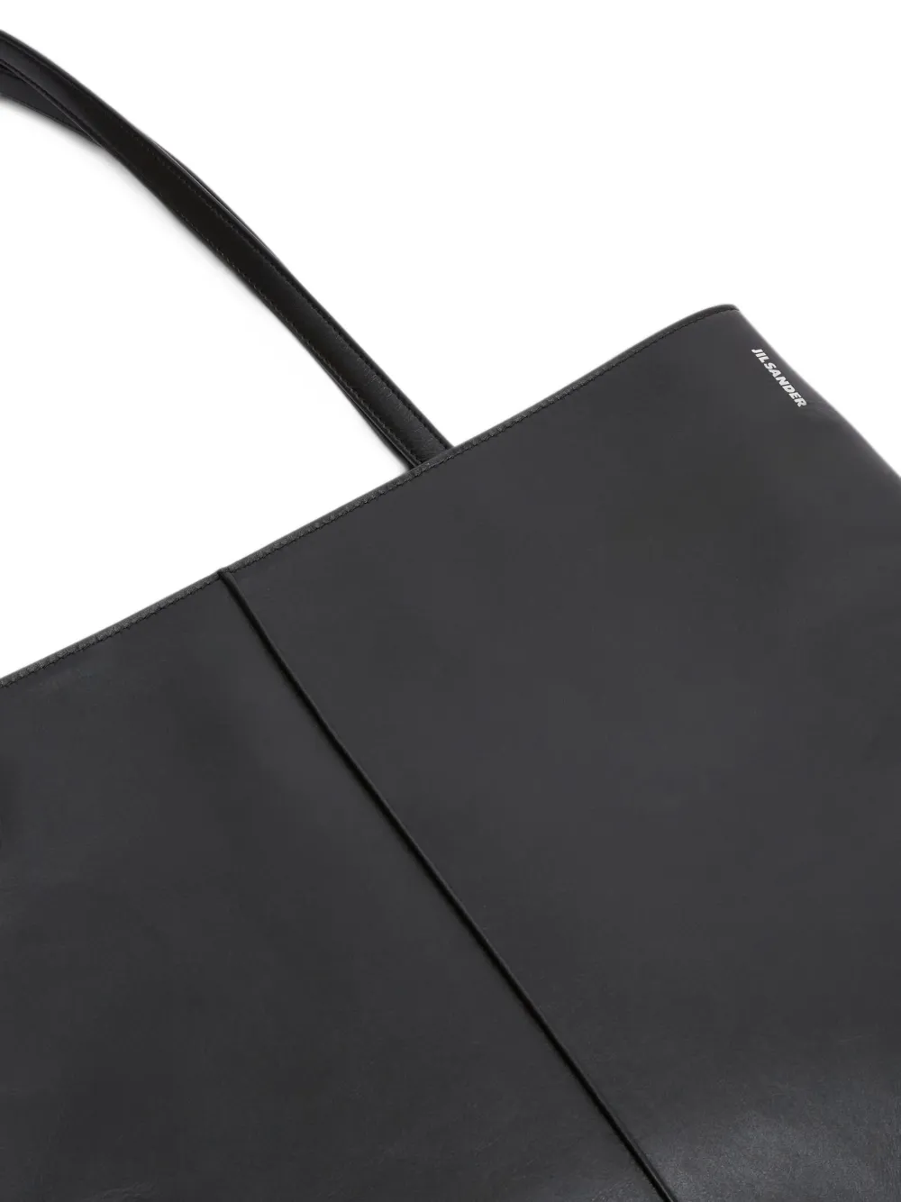 Jil Sander Linea leren shopper Zwart
