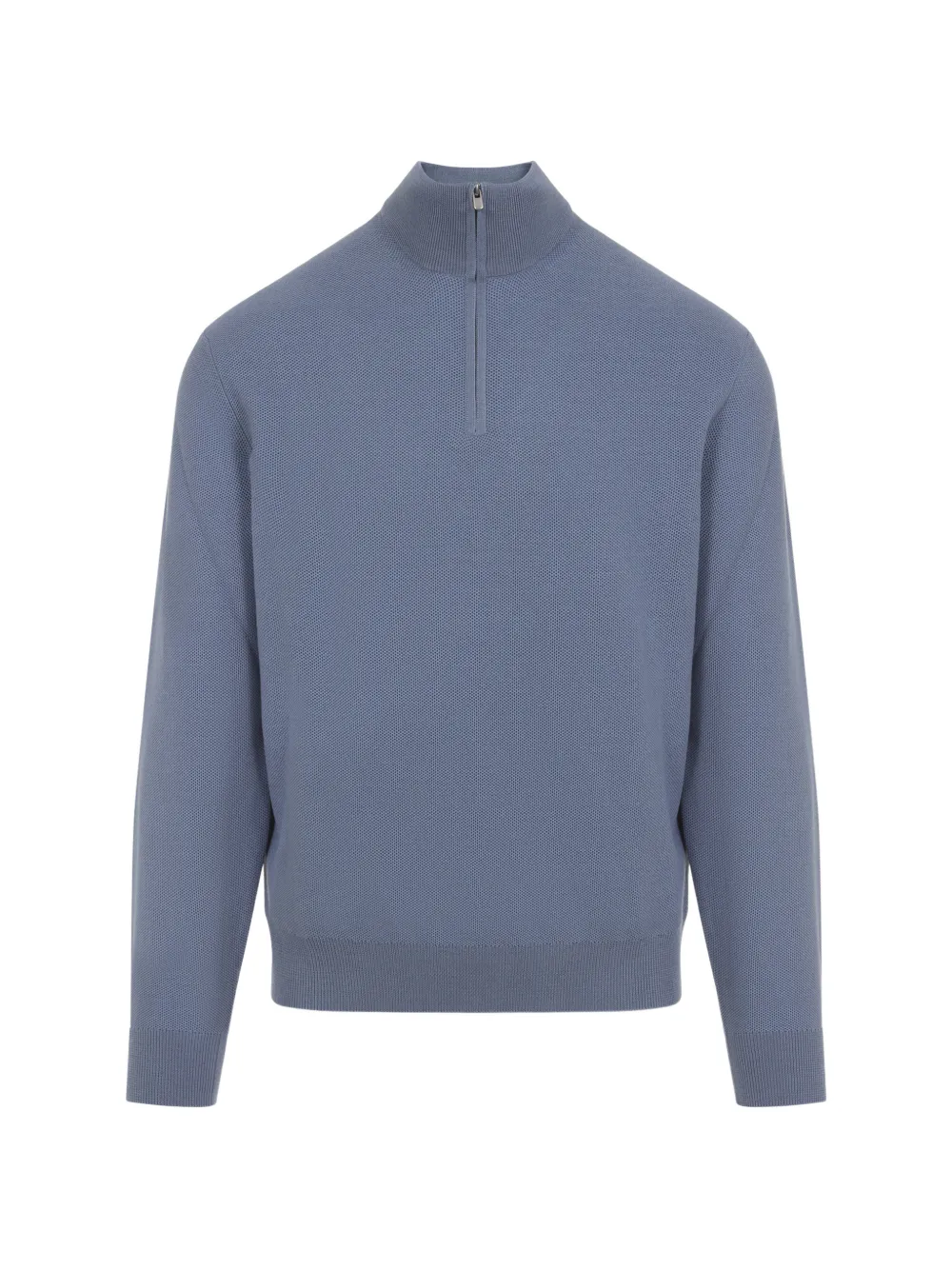 Ralph Lauren Purple Label zip-neck wool sweater - Blu