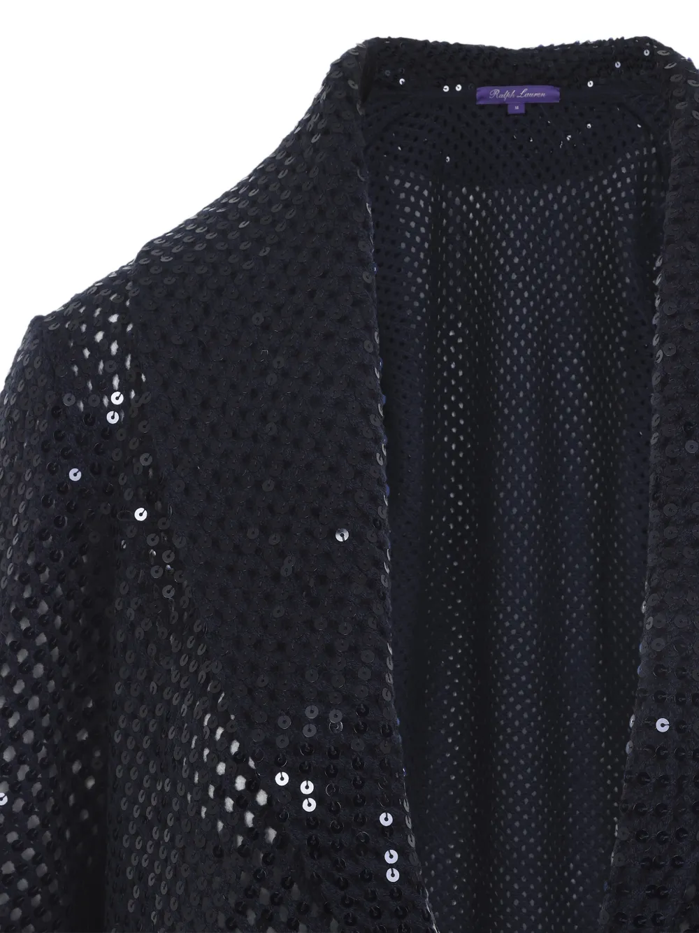 Ralph Lauren Collection Kasjmier vest met pailletten Zwart