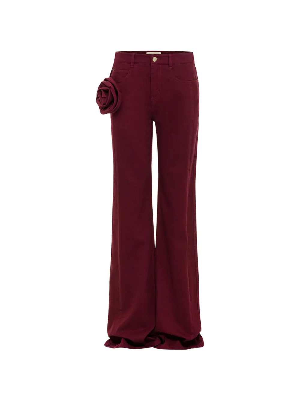 Hellessy Stu rose-apliqqué jeans - Rosso