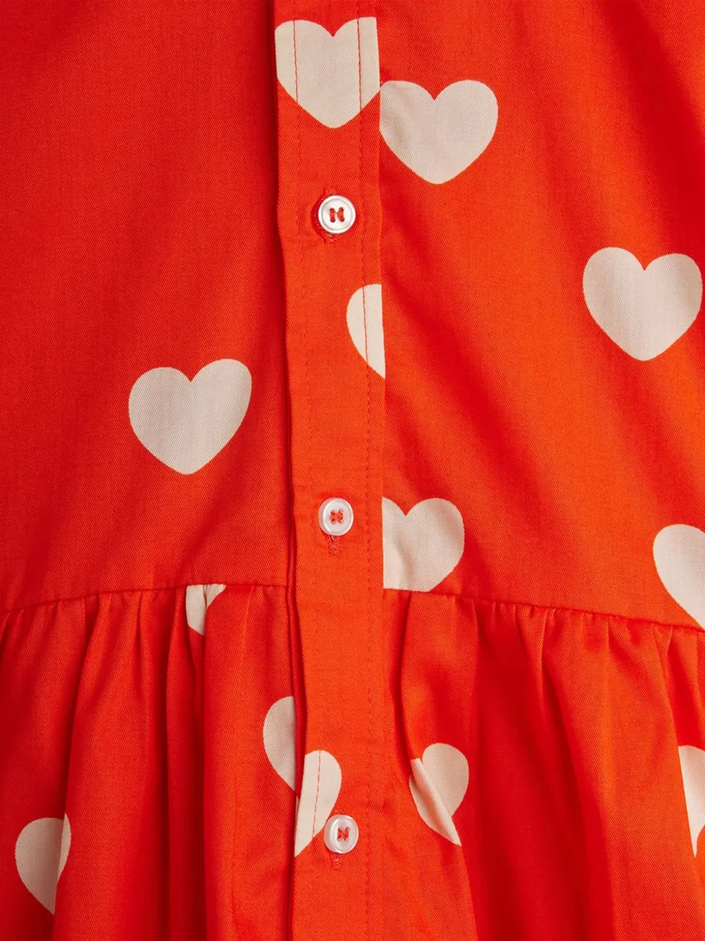  Mini Rodini Heart-pattern Dress - Red 
