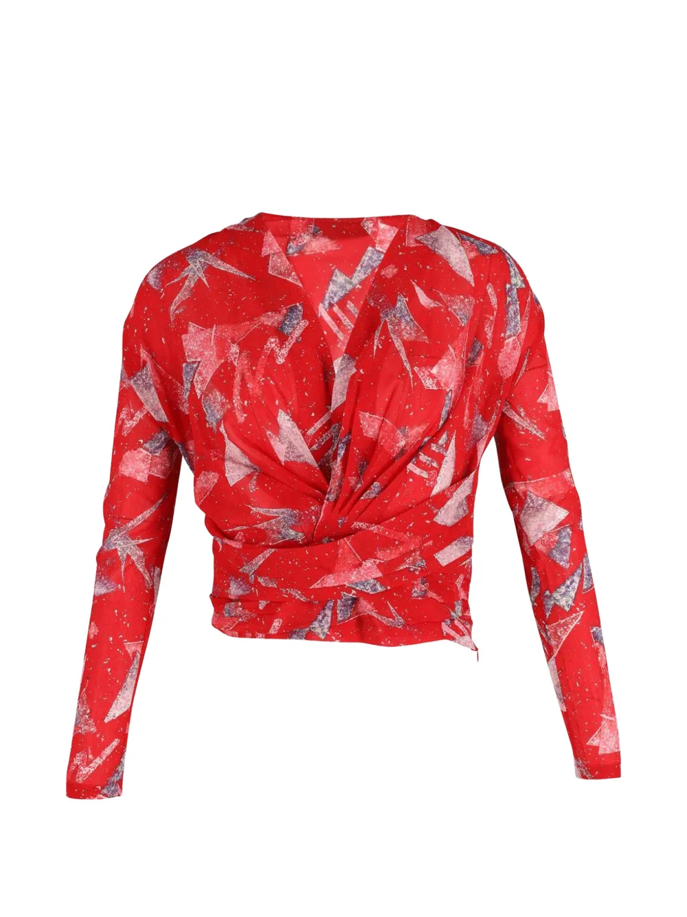 IRO Gabot graphic-print top - Rosso