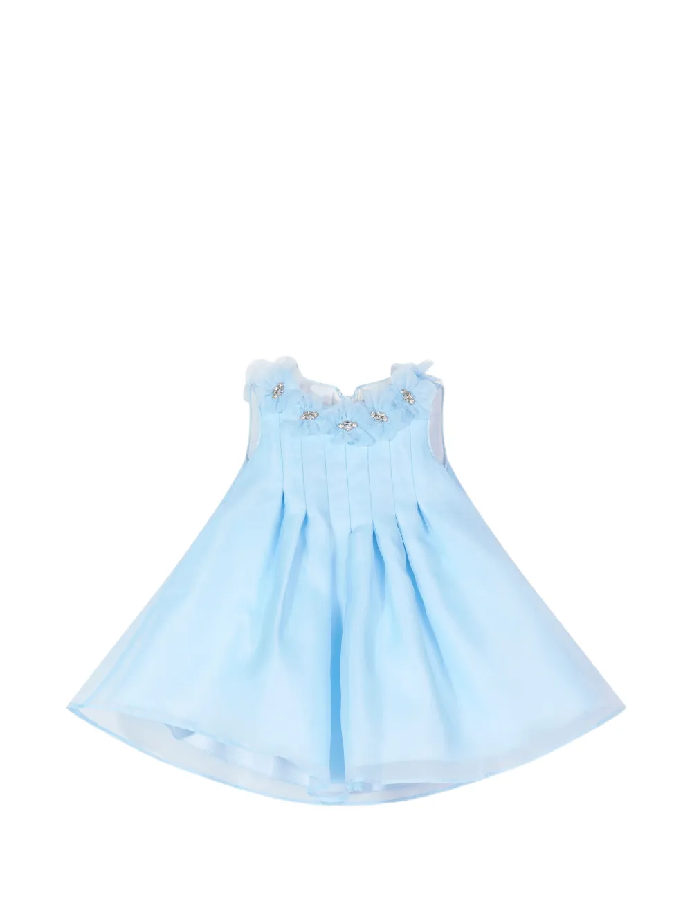 Dress & Fleur Jurk set met bloemenpatch Blauw
