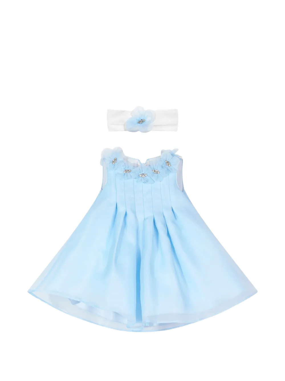 Dress & Fleur floral appliquéd dress set - Blue