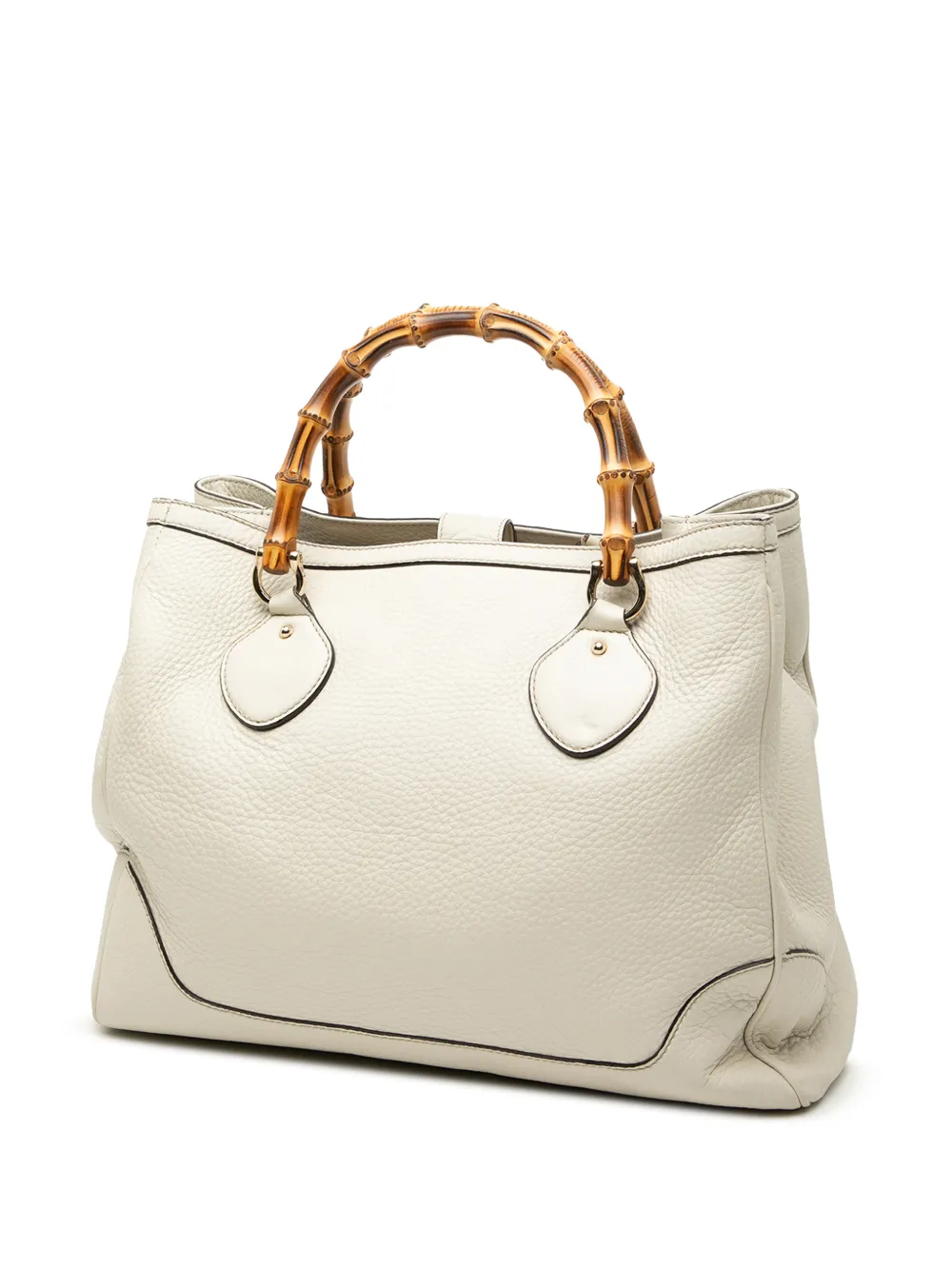 2000-2015 Medium Leather Bamboo Diana Tote Bag