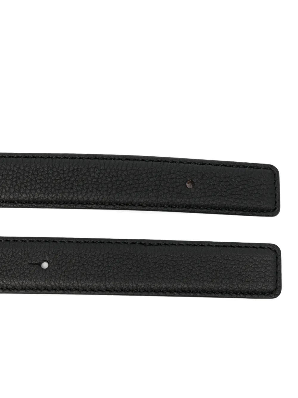 Santoni Leren riem Zwart