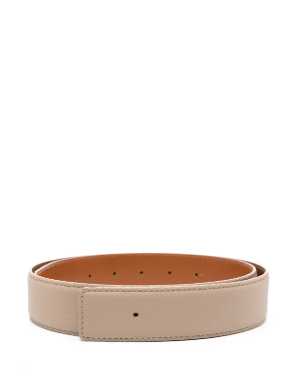 Santoni Leather Belt in Neutrals