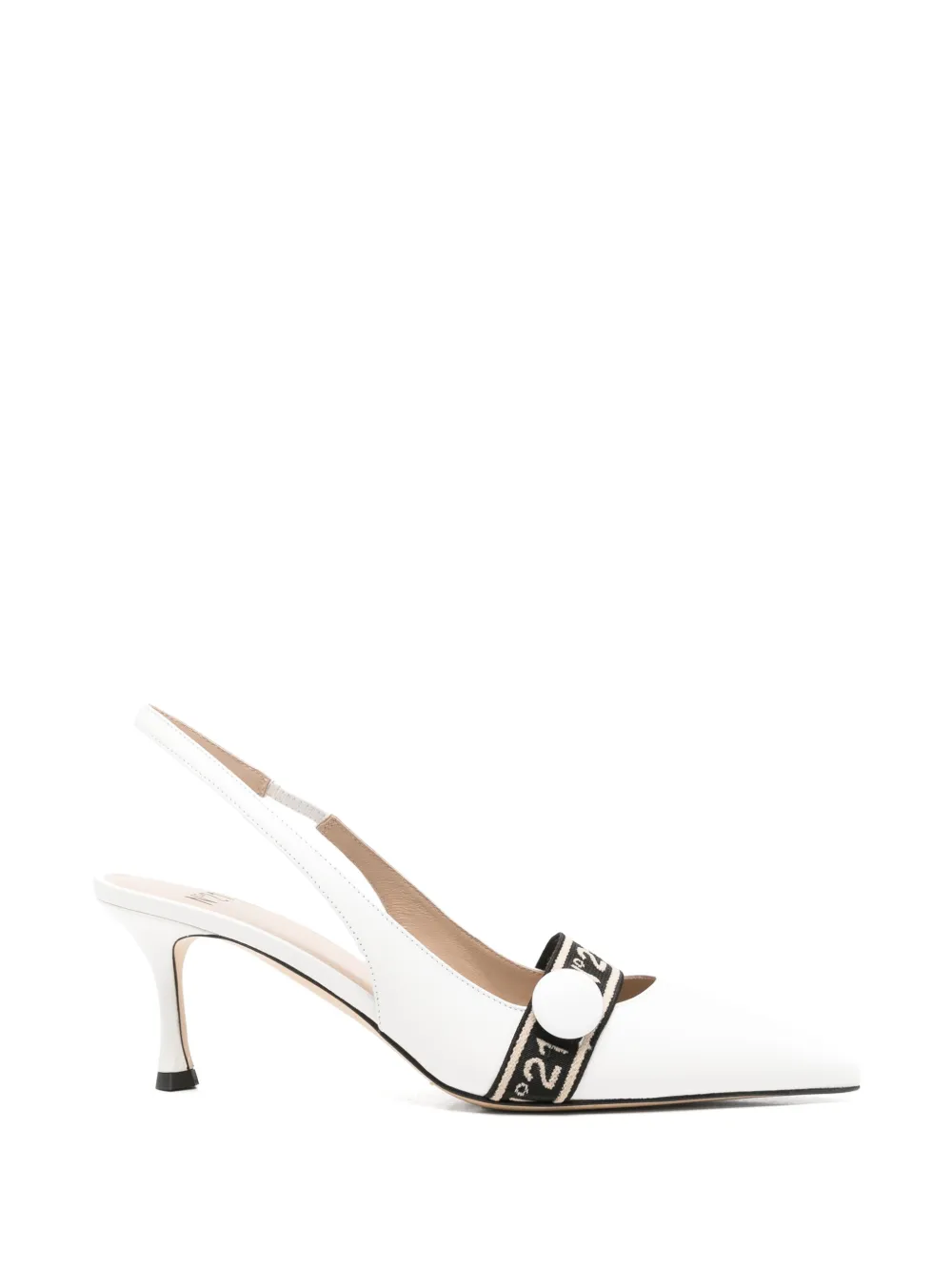 Nº21 strap pumps Wit