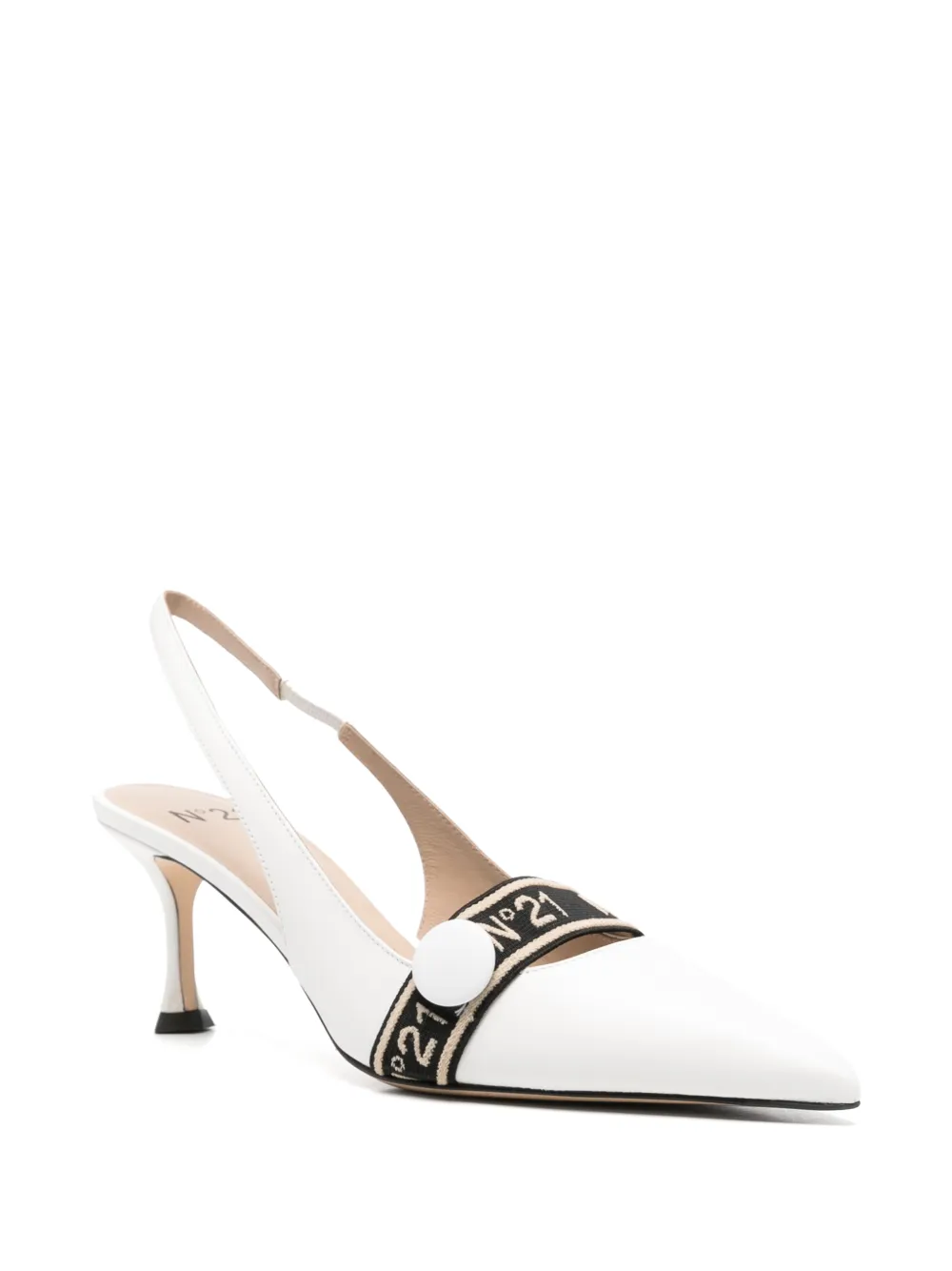 Nº21 strap pumps Wit