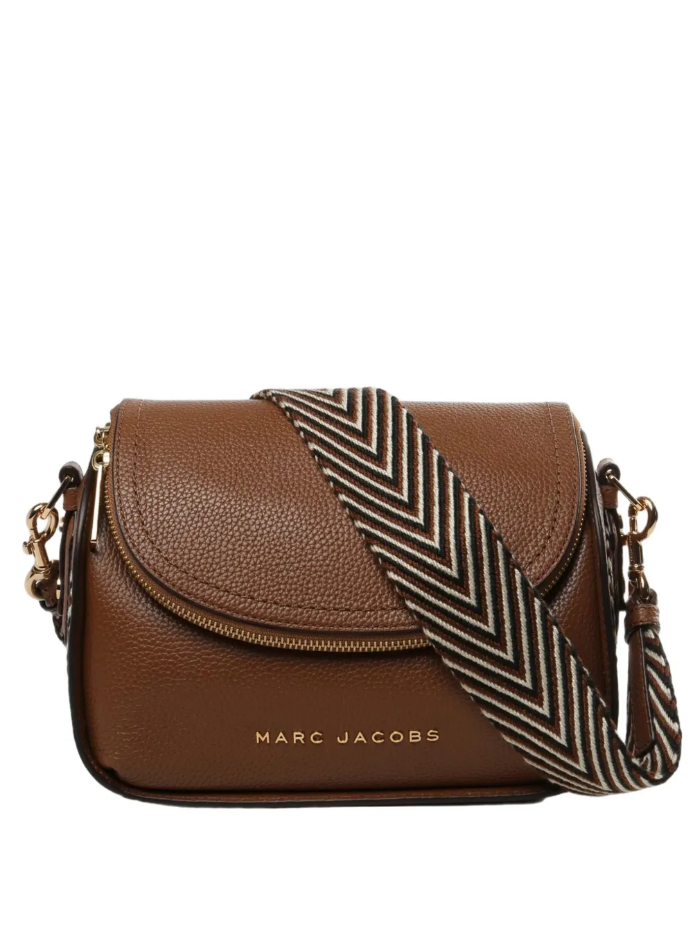 Marc Jacobs Zip-fastening Messenger Bag In Brown