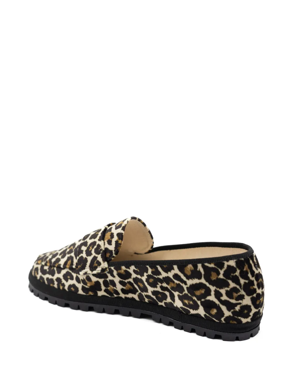 Gondolina Loafers met luipaardprint Bruin