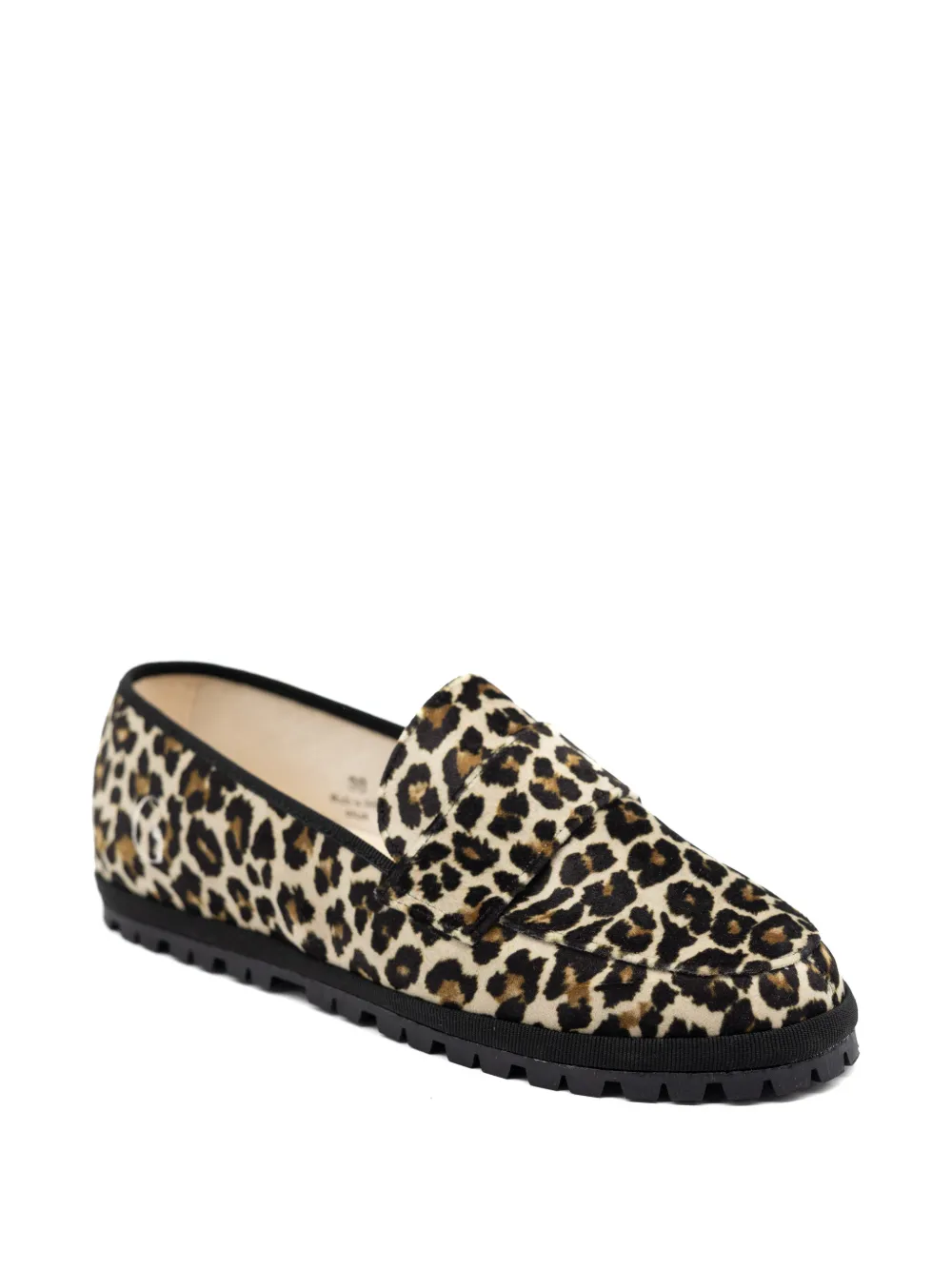 Gondolina Loafers met luipaardprint Bruin