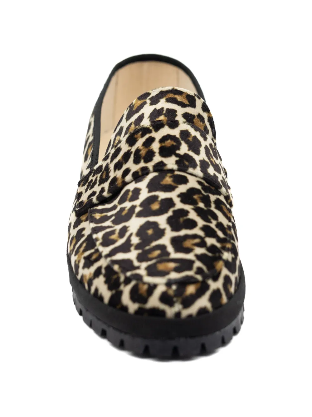 Gondolina Loafers met luipaardprint Bruin