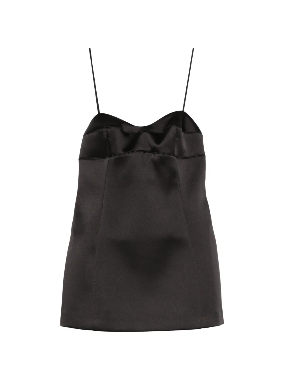 Róhe spaghetti-strap sleeveless top - Nero